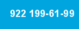922 199-61-99 922 199-61-99
